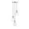 Z-Lite Ayra 3 Light Pendant, Brushed Nickel & Clear 488P8-3R-BN - alternate 2